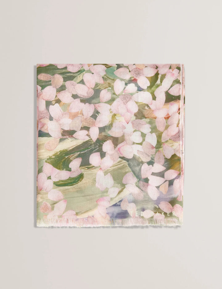 Ted Baker Orlaae Floral Print Woven Scarf | Pink
