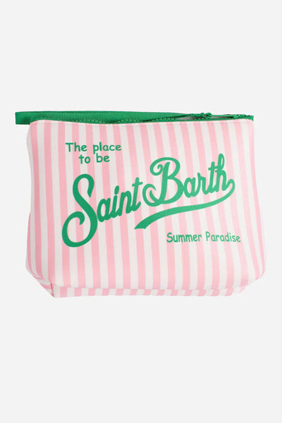 MC2 Saint Barth Aline Pochette Handbag | Pink/Green