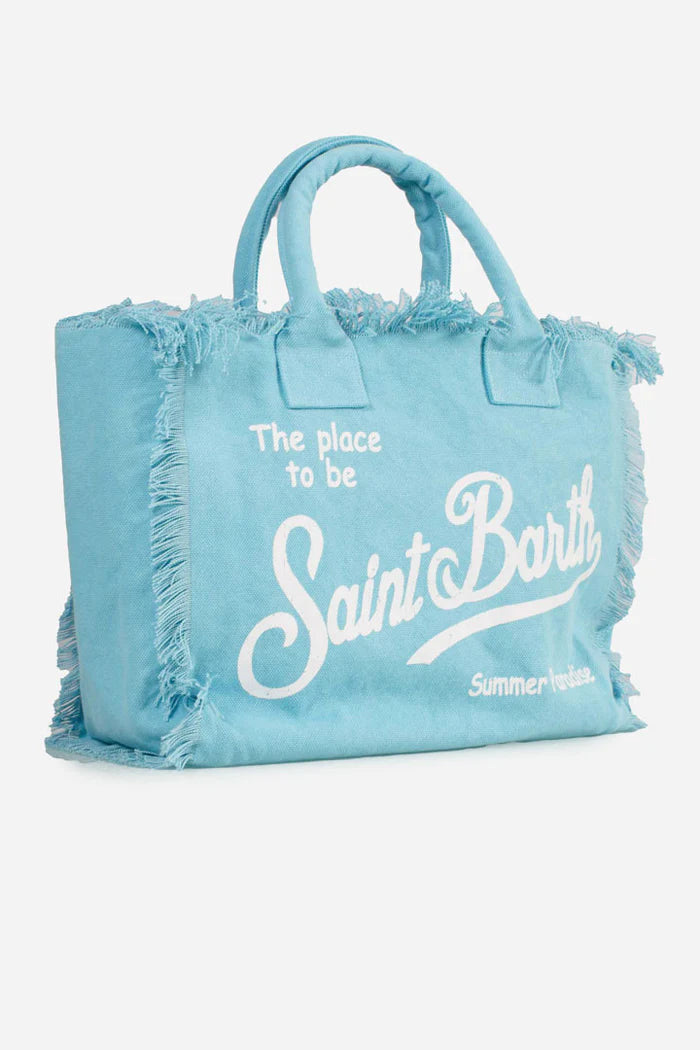 MC2 Saint Barth Vanity Canvas Bag | Light Blue