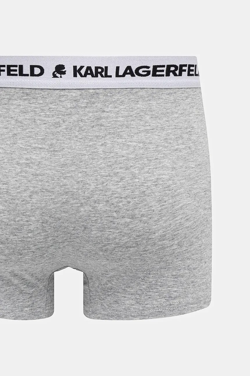 Karl Lagerfeld Logo Monochrome Trunk 3 Pieces | Black/Grey/White