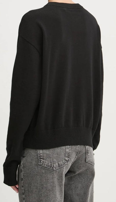 Karl Lagerfeld Logo Knit Sweater | Black