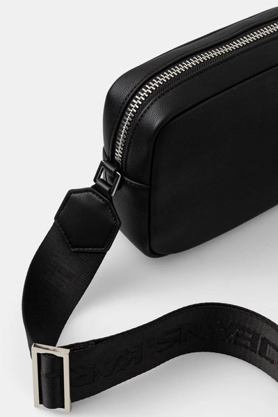 Karl Lagerfeld Essential Grainy Faux Leather Crossbody Bag | Black