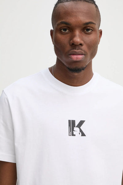 Karl Lagerfeld Regular Fit Logo T-shirt | White