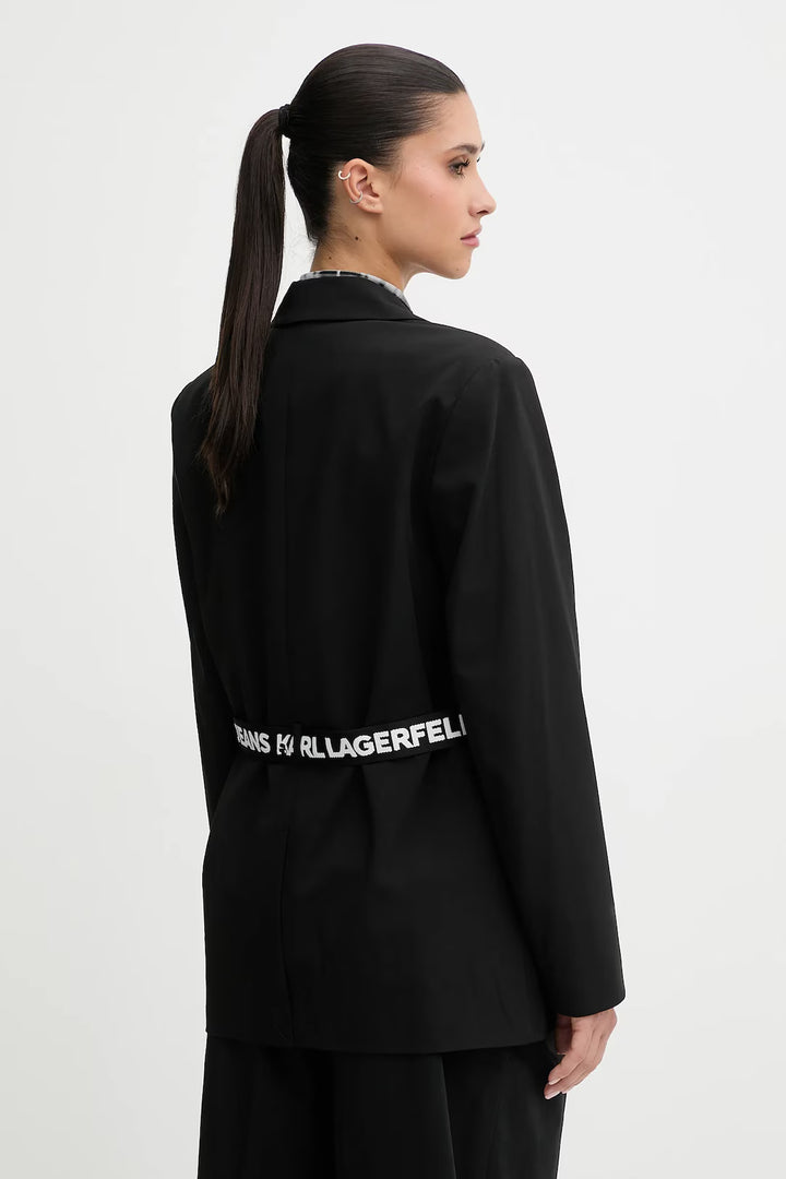 Karl Lagerfeld Logo Women's Blazer | Black