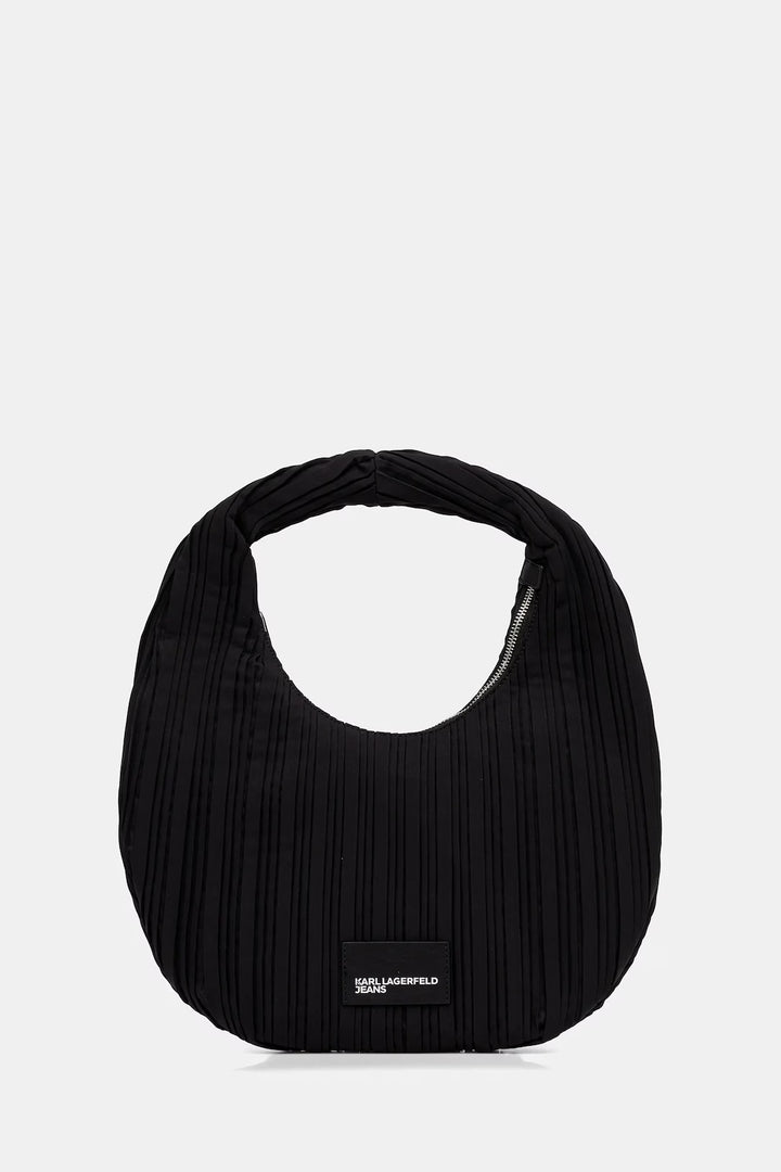 Karl Lagerfeld Small Hobo Pleated Bag | Black