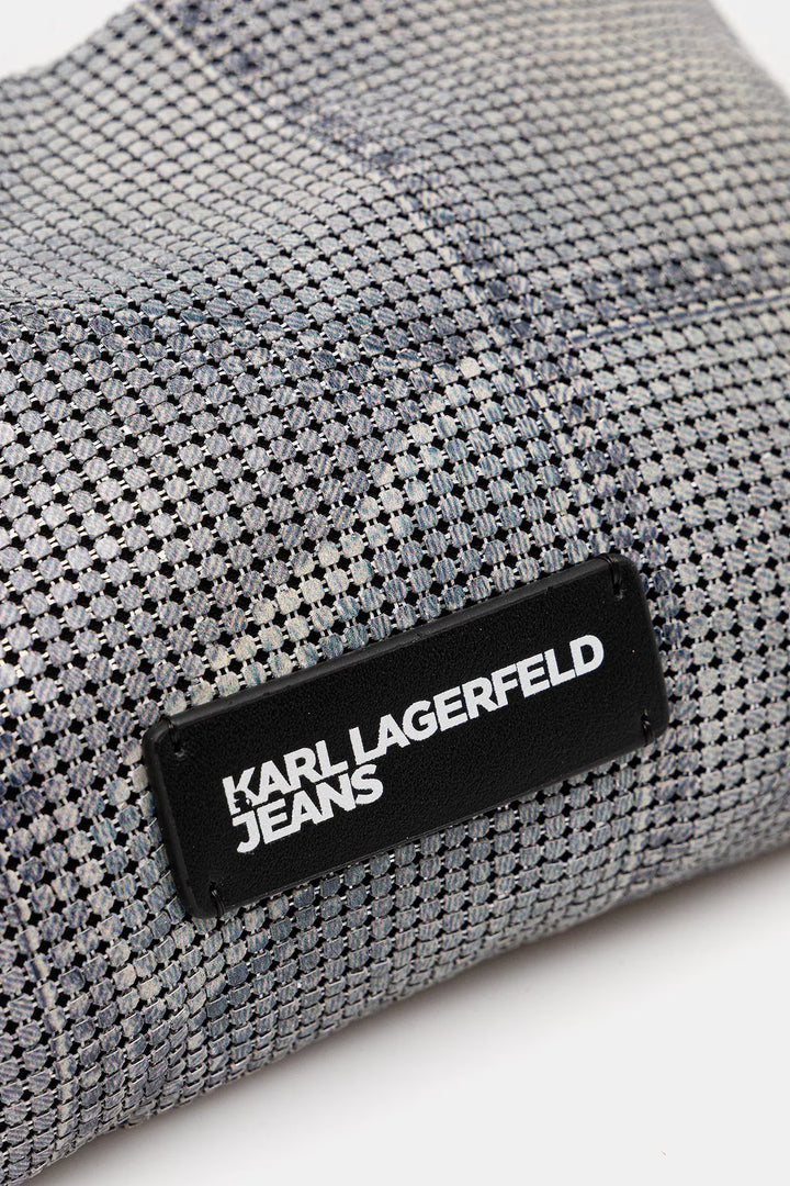 Karl Lagerfeld Chainail Shoulder Bag | Silver