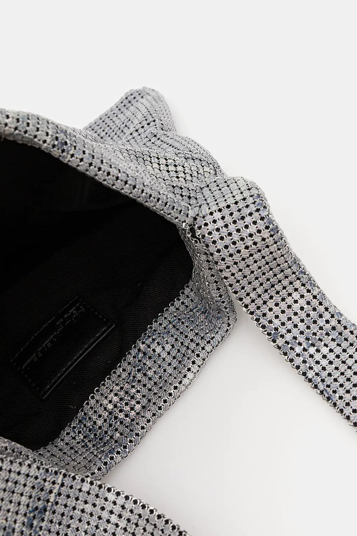 Karl Lagerfeld Chainail Shoulder Bag | Silver