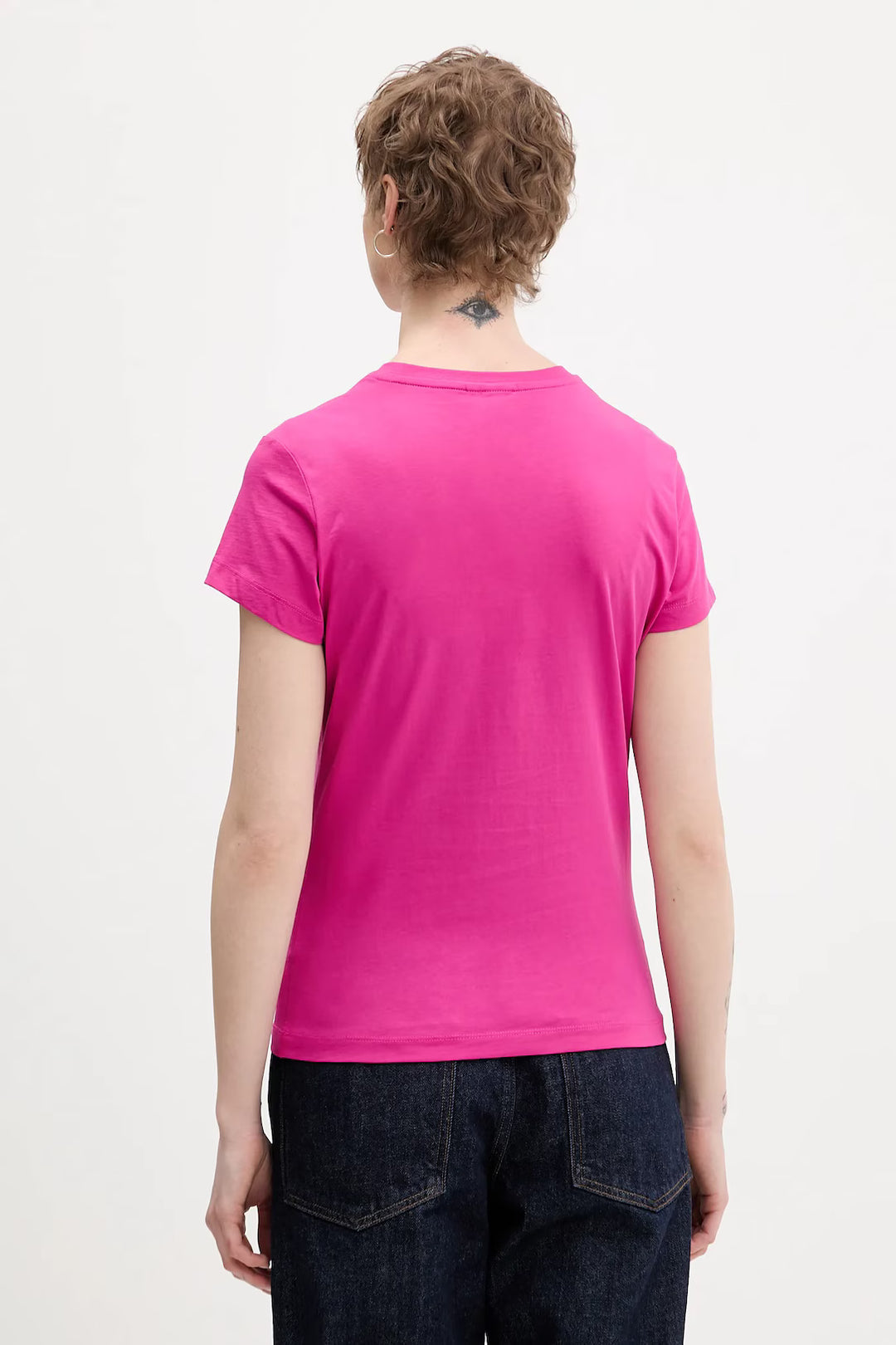 Karl Lagerfeld Slim Fit Reflection Women's T-shirt | Very Berry