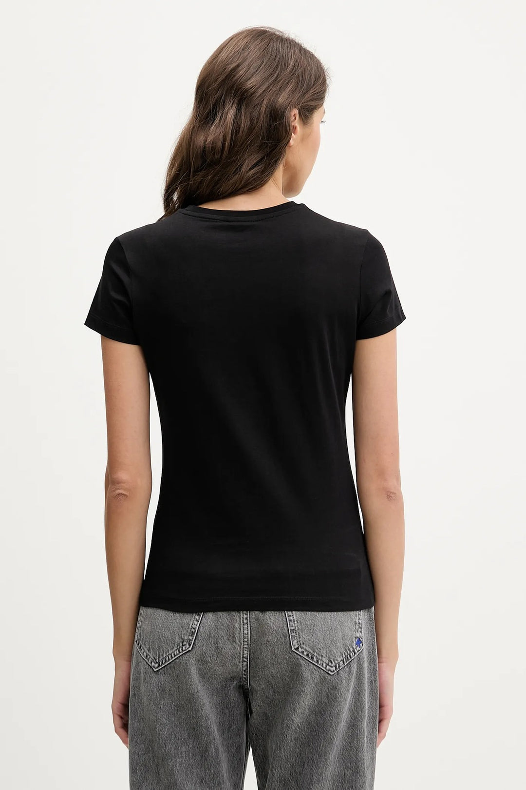 Karl Lagerfeld Slim Fit Reflection Women's T-shirt | Black