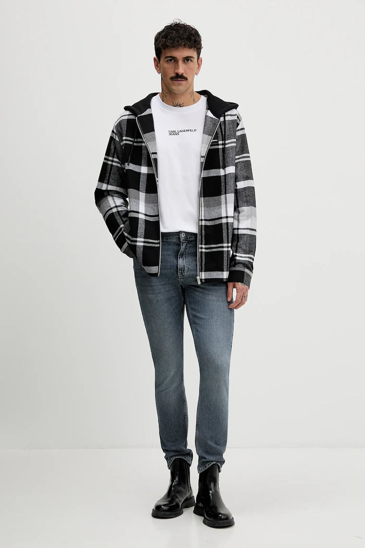 Karl Lagerfeld Regular Letters Men's T-shirt | White