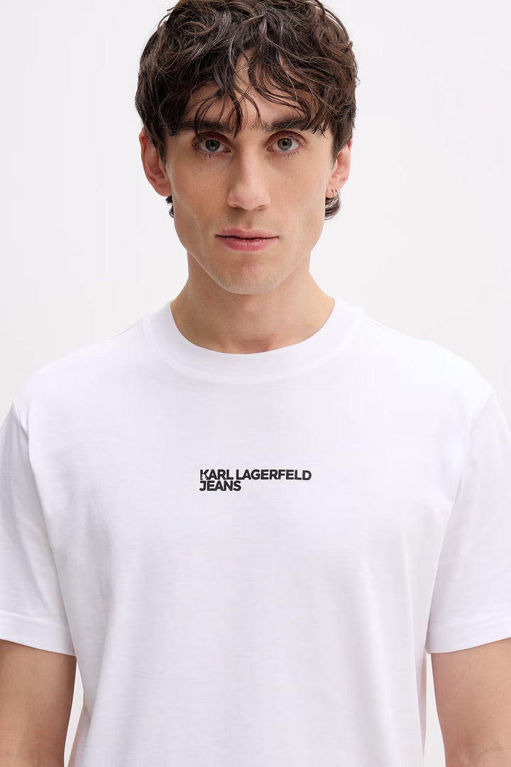 Karl Lagerfeld Regular Frame Logo Men's T-shirt | White