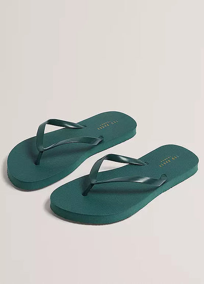 Ted Baker Shelyss Printed Shopper And Flip-Flops Set | Multi/Green