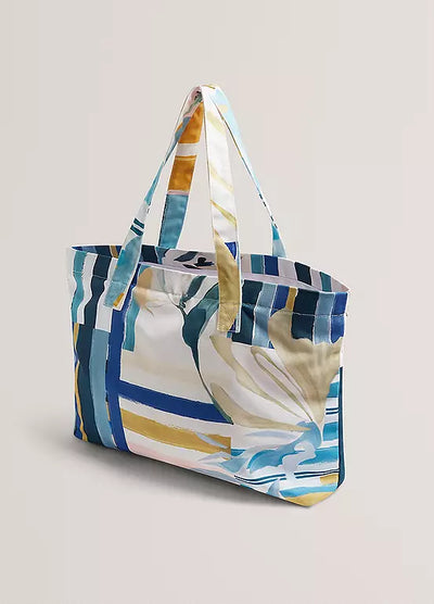 Ted Baker Shelyss Printed Shopper And Flip-Flops Set | Multi/Green
