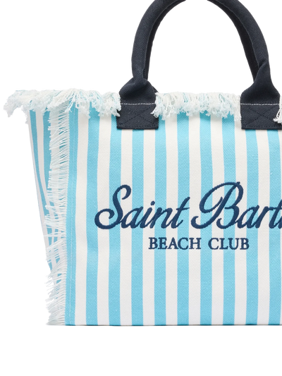 MC2 Saint Barth Vanity Canvas Bag | Light Blue/Navy