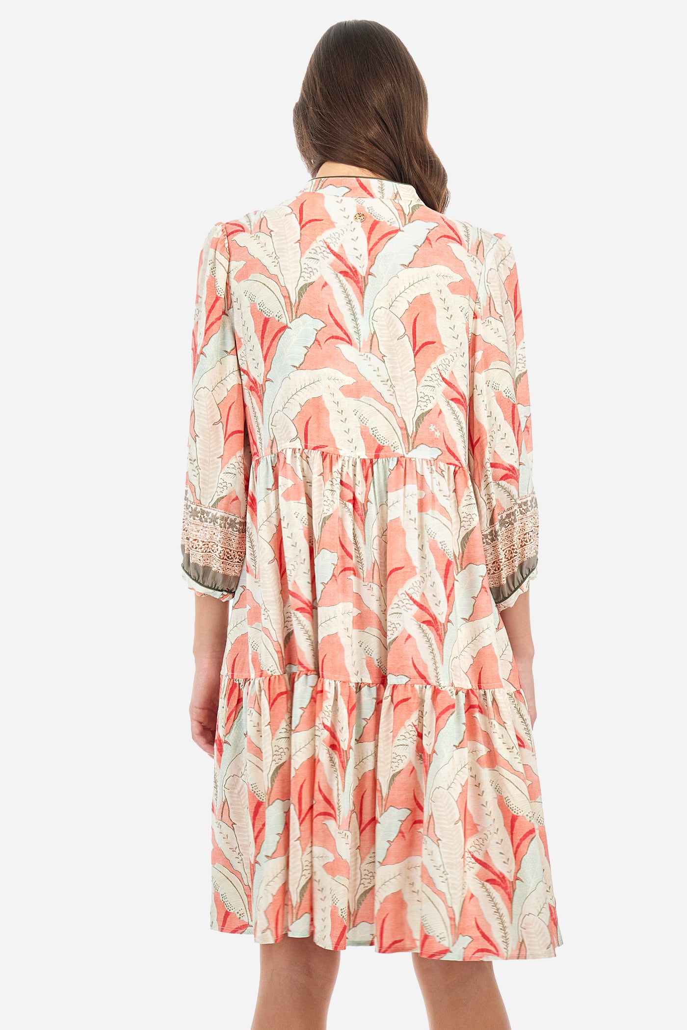 La Martina Regular Fit Viscose Dress - Asia | Spiced Coral