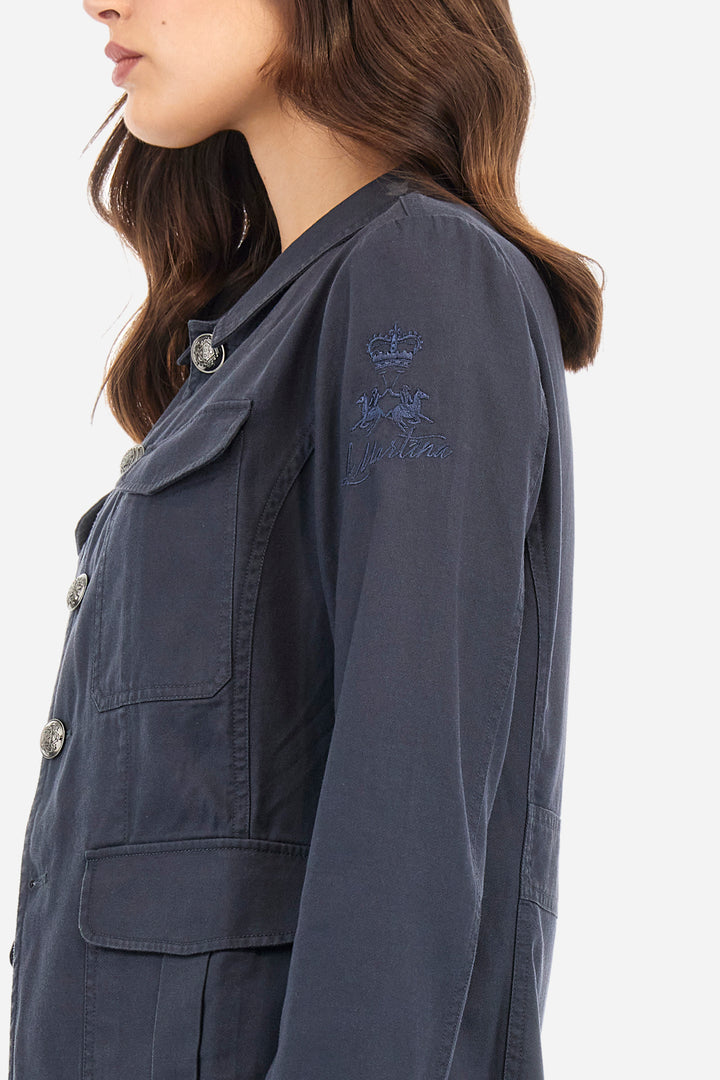 La Martina Regular-fit Cotton and Modal Jacket - Agatha | Navy