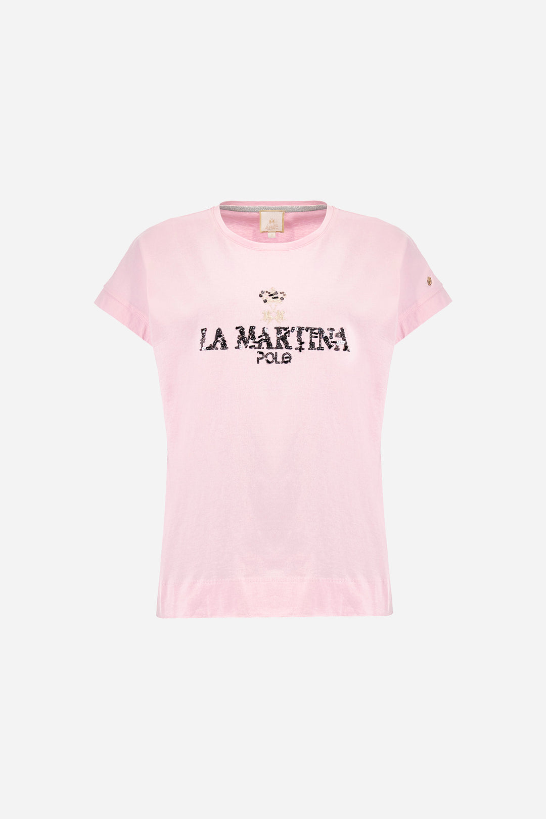 La Martina T-shirt in Jersey Cotton in Regular Fit - Adelina | Pink