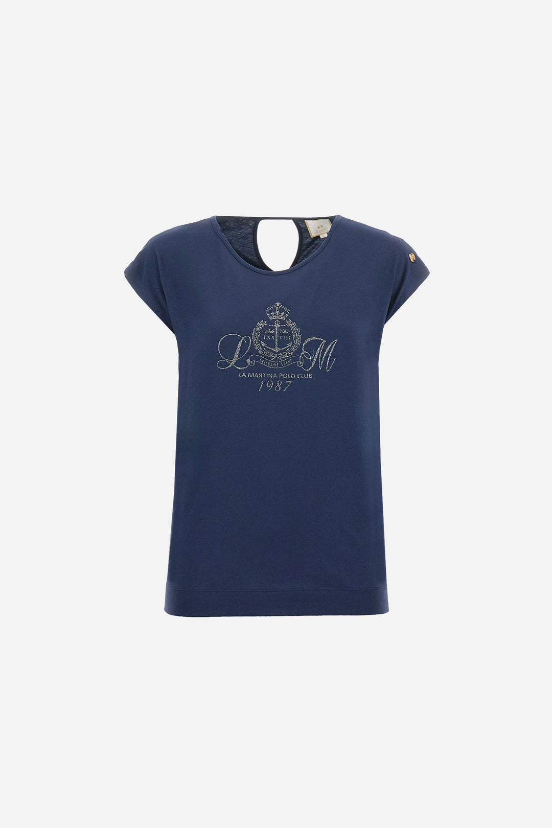 La Martina Regular Fit T-shirt in Cotton - Ada | Navy