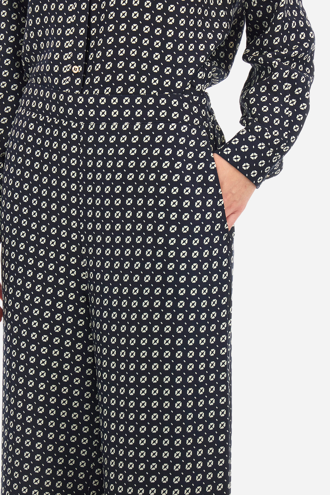 La Martina Regular-Fit Viscose Trousers - Adima | Navy