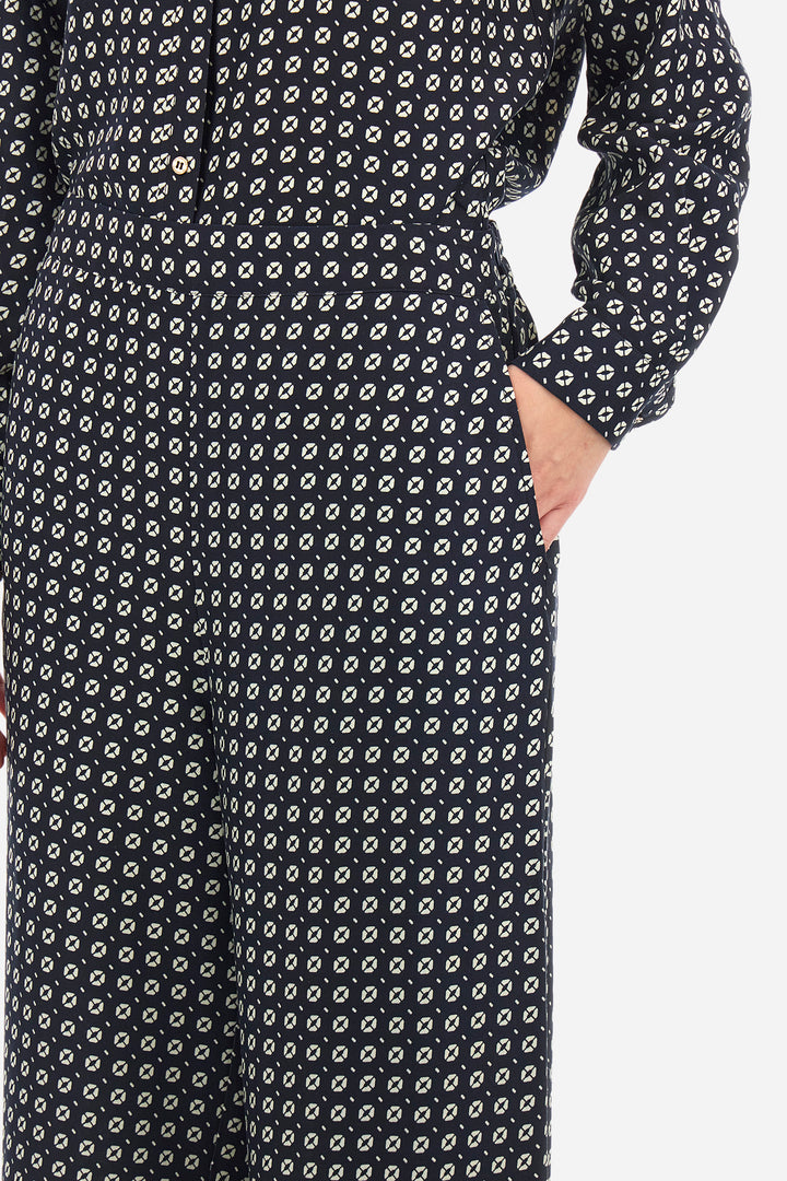 La Martina Regular-Fit Viscose Trousers - Adima | Navy