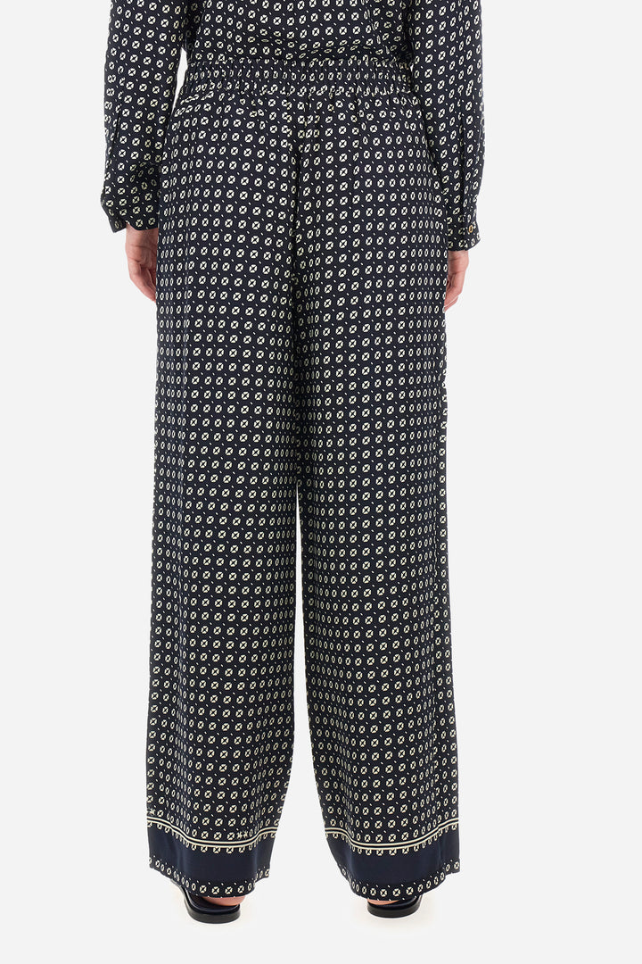 La Martina Regular-Fit Viscose Trousers - Adima | Navy