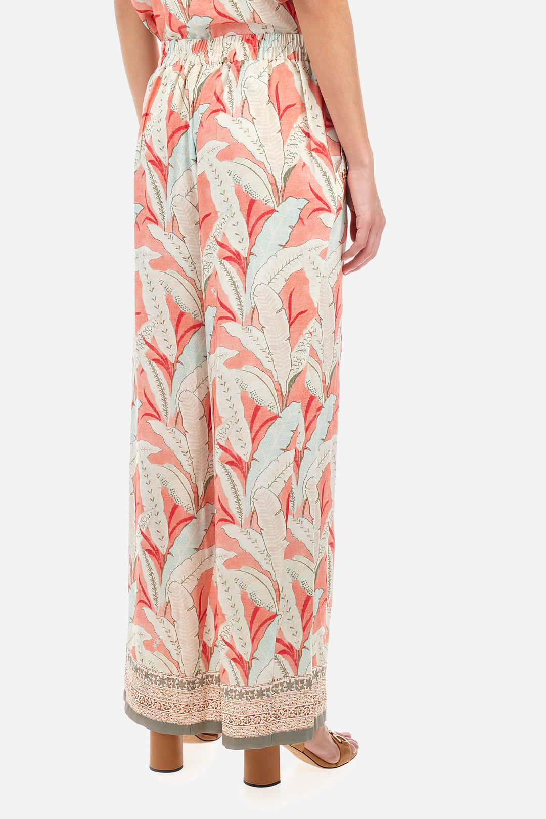 La Martina Regular fit Trousers in Viscose - Adelia | Spiced Coral