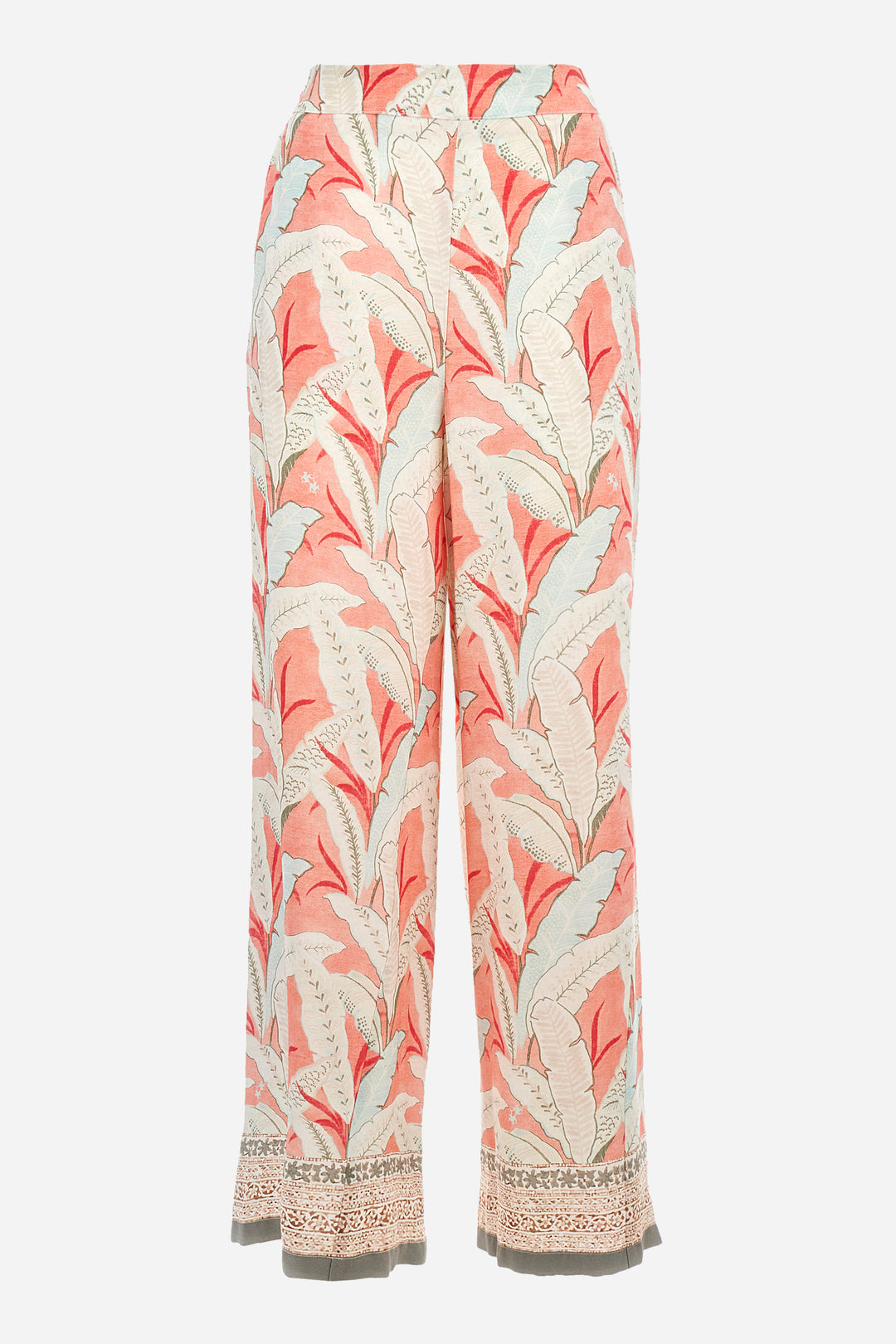 La Martina Regular fit Trousers in Viscose - Adelia | Spiced Coral