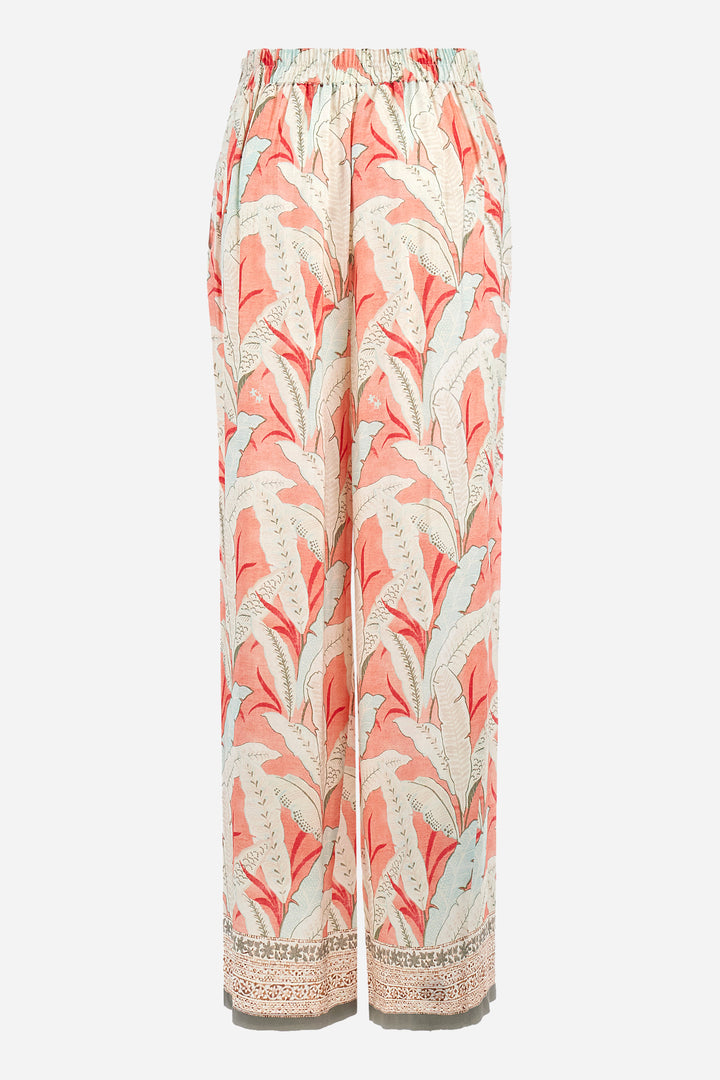 La Martina Regular fit Trousers in Viscose - Adelia | Spiced Coral