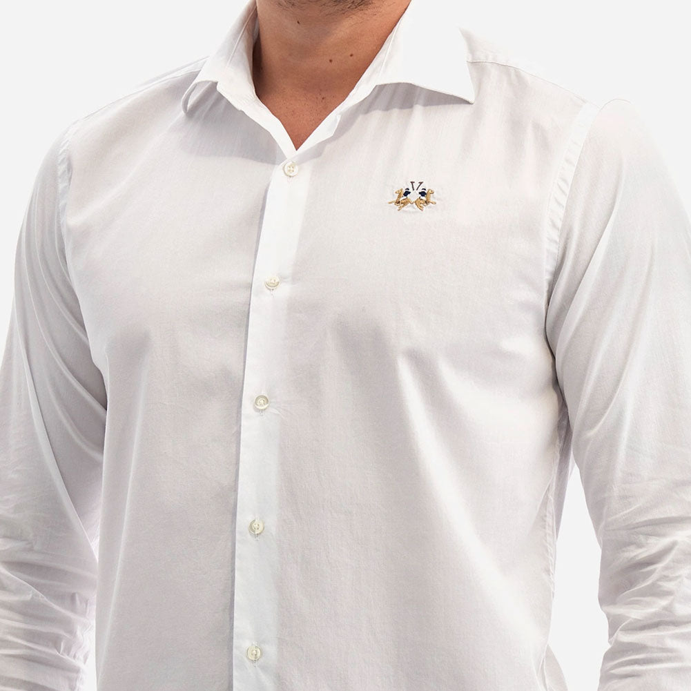 La Martina Men's Shirt Slim Fit | White