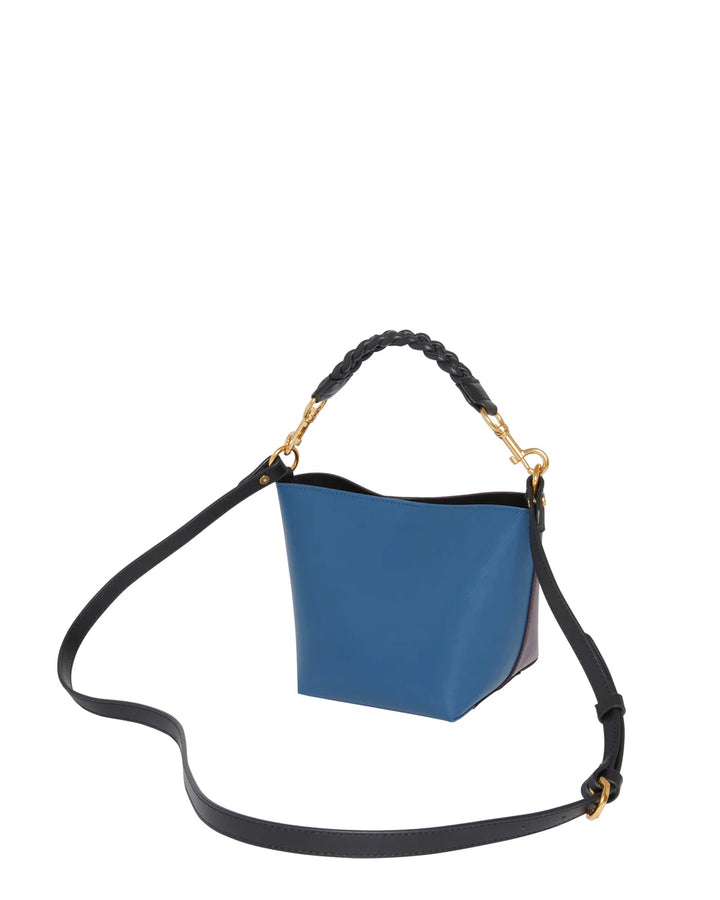 Ted Baker Wynola Woven Handle Colourblock Small Bag | Wine