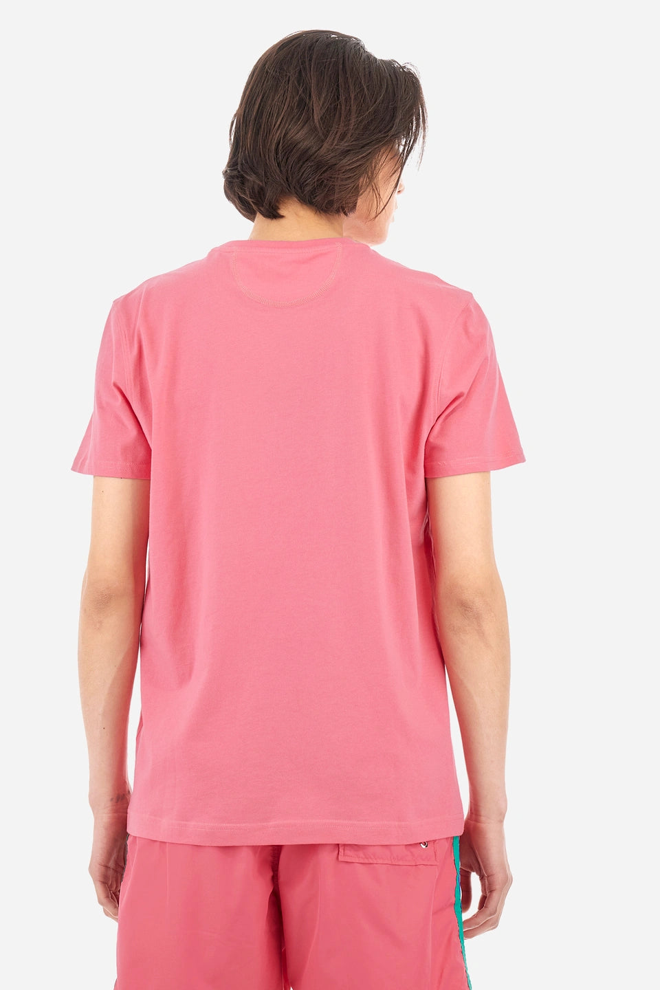 La Martina Regular Fit Cotton T-shirt-Serge | Fuchsia