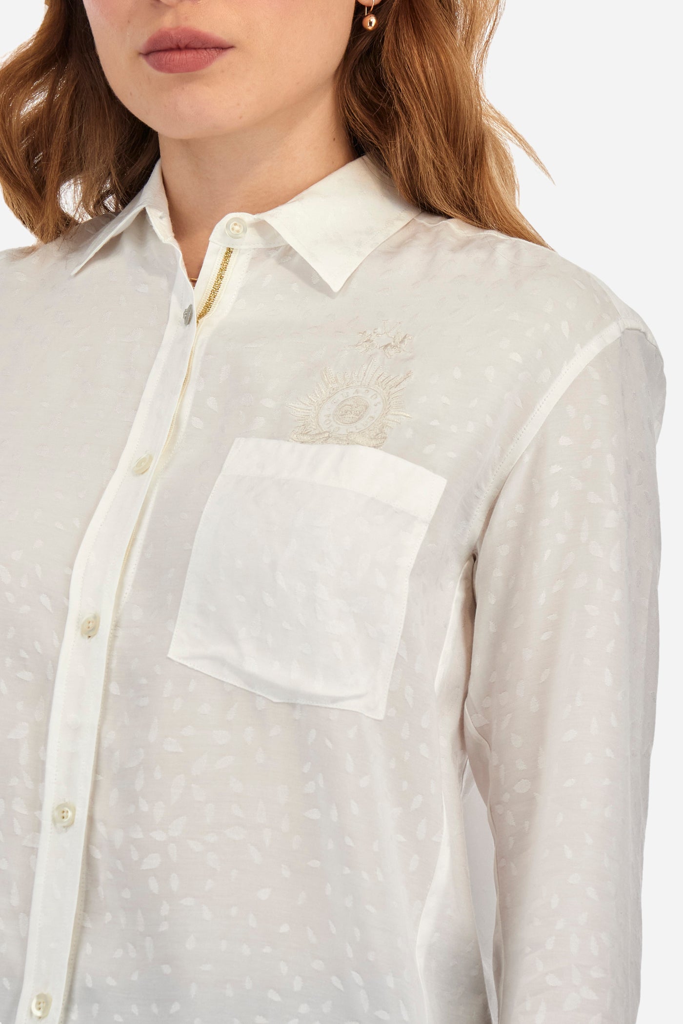 La Martina Regular Fit Guards Shirt in Viscose | White