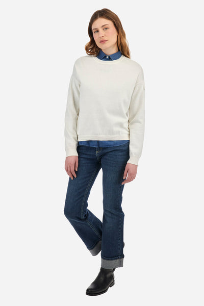 La Martina Women's Cotton and Cashmere Pullover | White