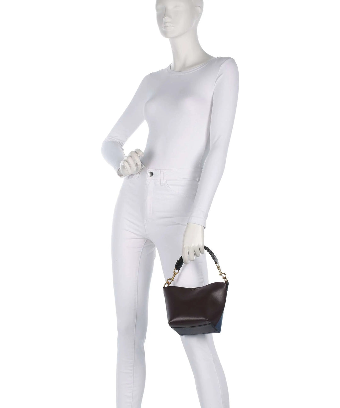 Ted Baker Wynola Woven Handle Colourblock Small Bag | Wine