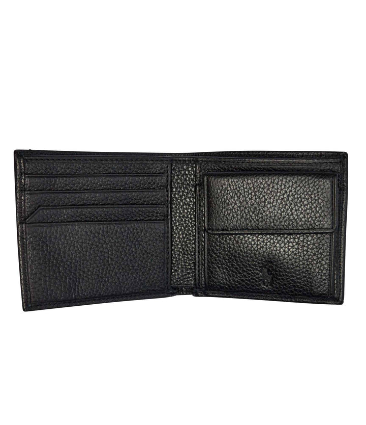 Ralph Lauren Leather Billfold Coin Wallet | Black