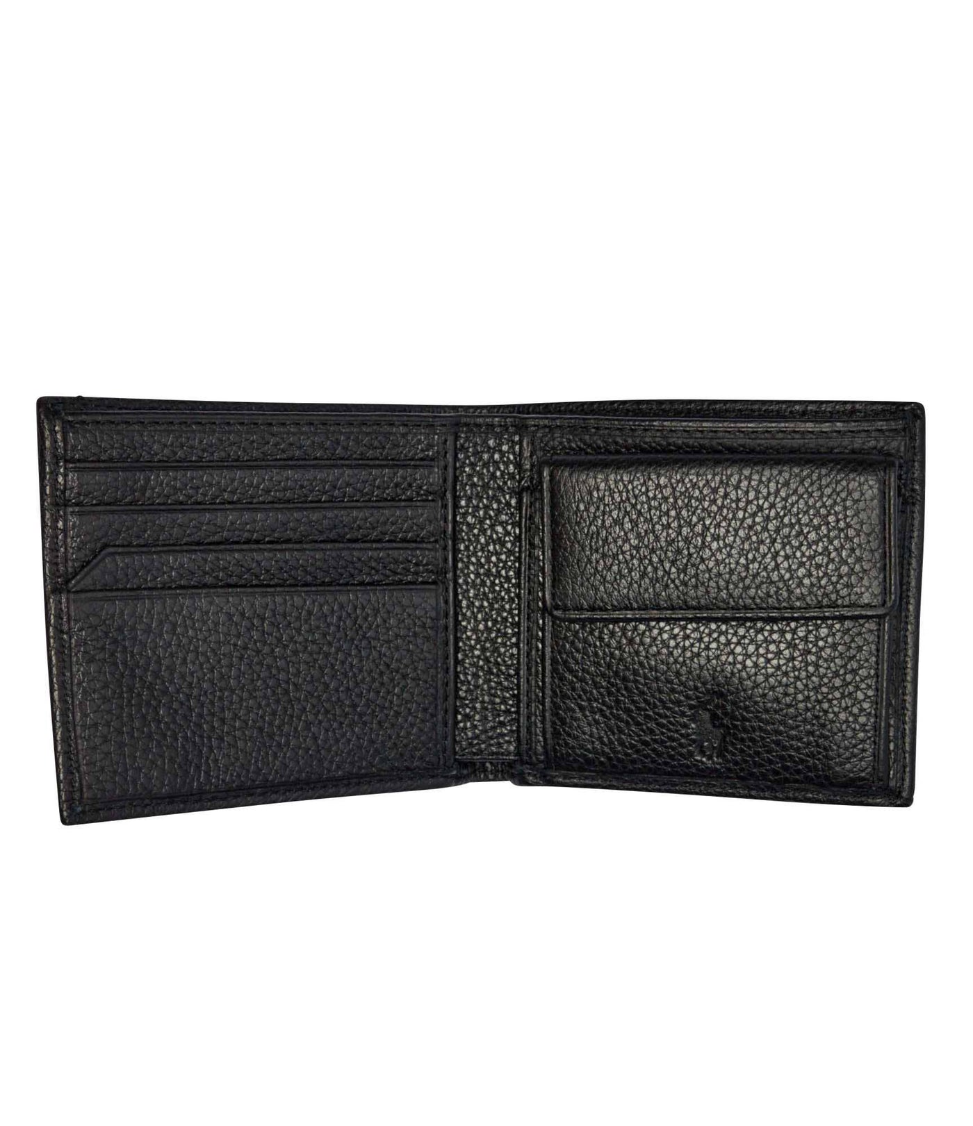 Ralph Lauren Leather Billfold Coin Wallet | Black