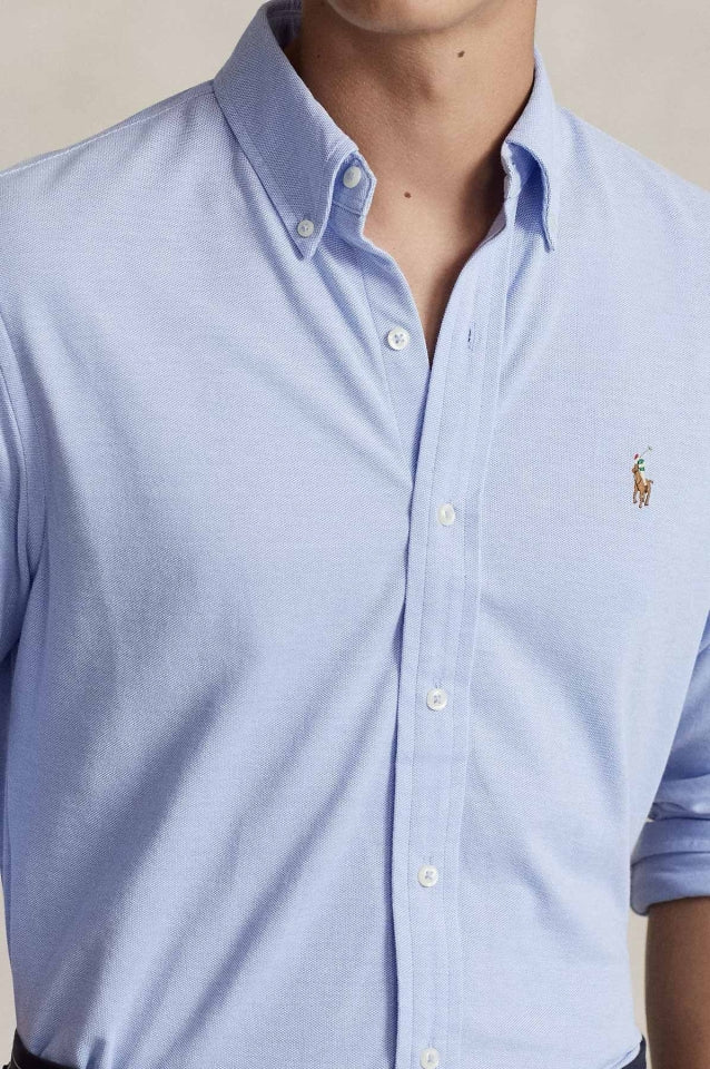 Ralph Lauren Custom Fit Stretch Oxford Shirt | Blue