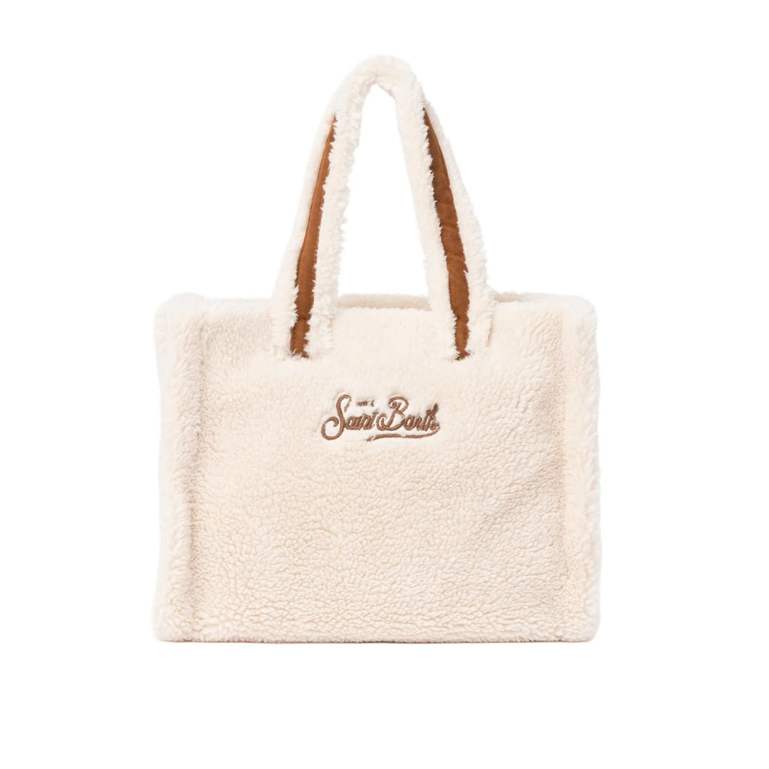 MC2 Saint Barth Colette Teddy HandBag | Beige/Brown
