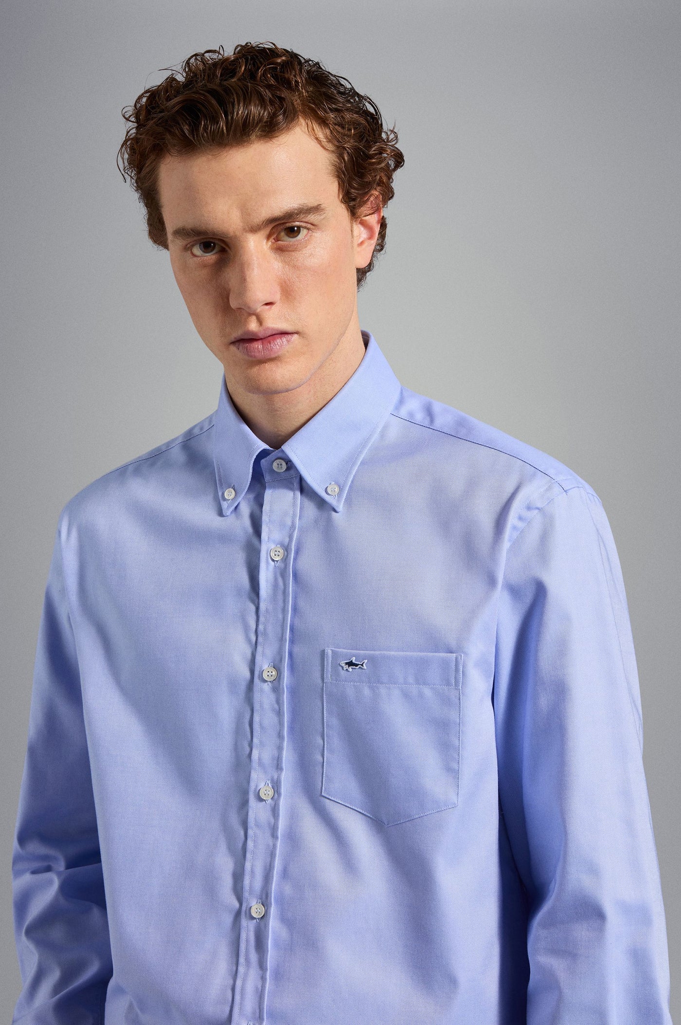 Paul & Shark Cotton Oxford Shirt | Sky Blue