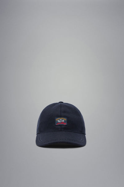 Paul & Shark Wool Hat with Iconic Badge | Navy