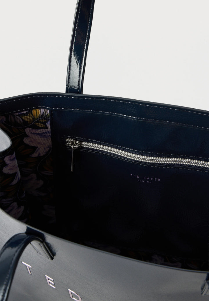 Ted Baker Camryyn Large Printed Crinkle Icon Bag | Navy