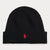 Ralph Lauren Signature Pony Wool Beanie | Black