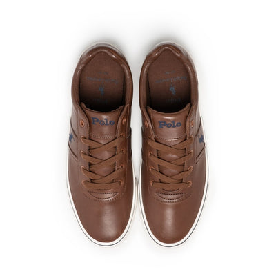 Ralph Lauren Hanford Leather Sneakers | Tan Brown