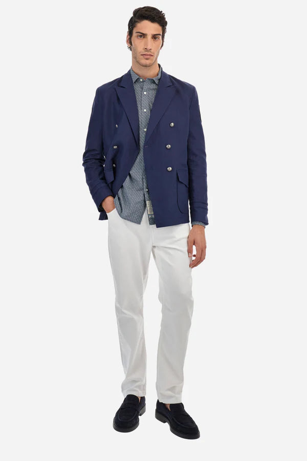 La Martina Jeans Stretch Cotton Drill in Regular Fit - Yuszef | White