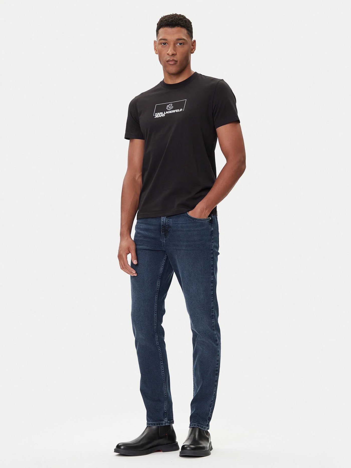 Karl Lagerfeld Slim Fit Denim | Blue Black