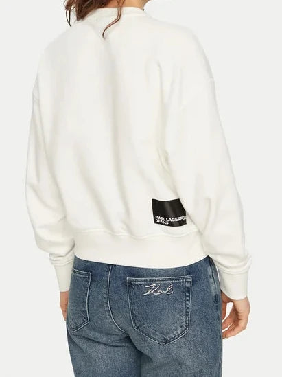 Karl Lagerfeld Regular Essential Logo Sweater | White