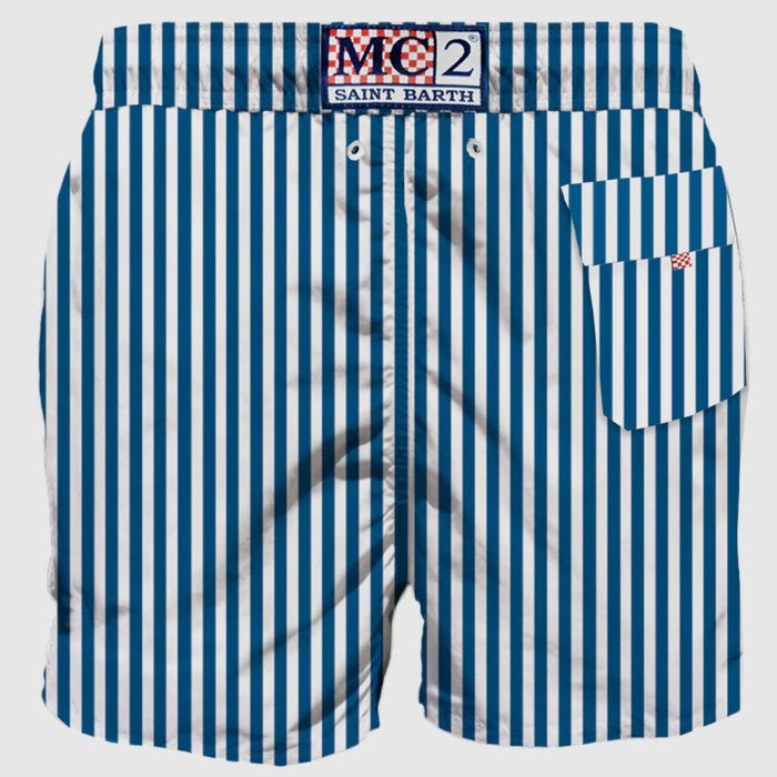 MC2 Saint Barth Mid Length Swim-shorts | Navy/White