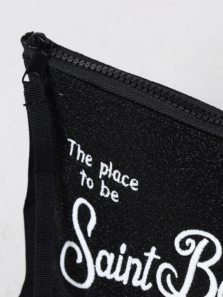 MC2 Saint Barth Aline Lurex Pouch | Shiny Black