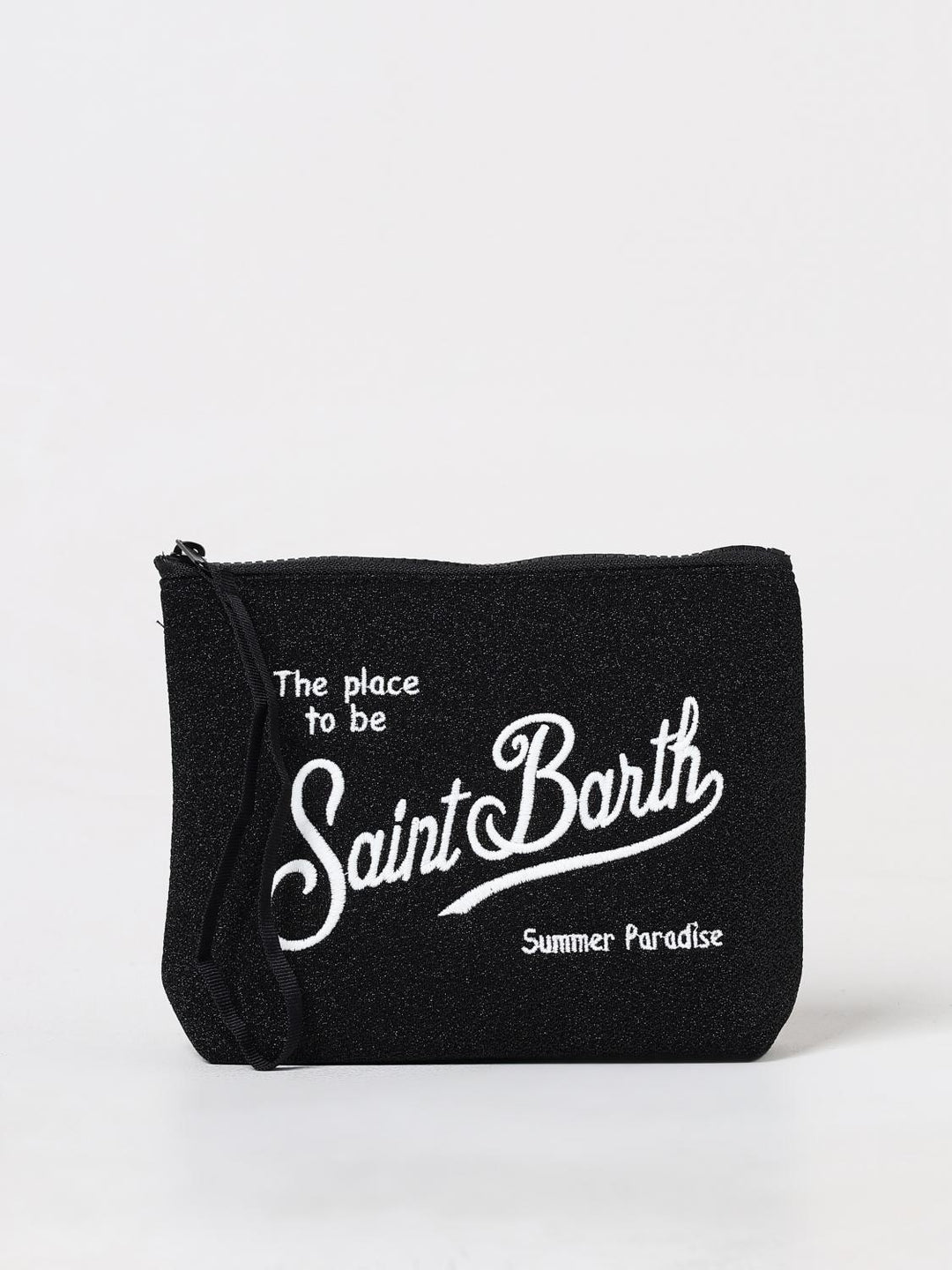 MC2 Saint Barth Aline Lurex Pouch | Shiny Black