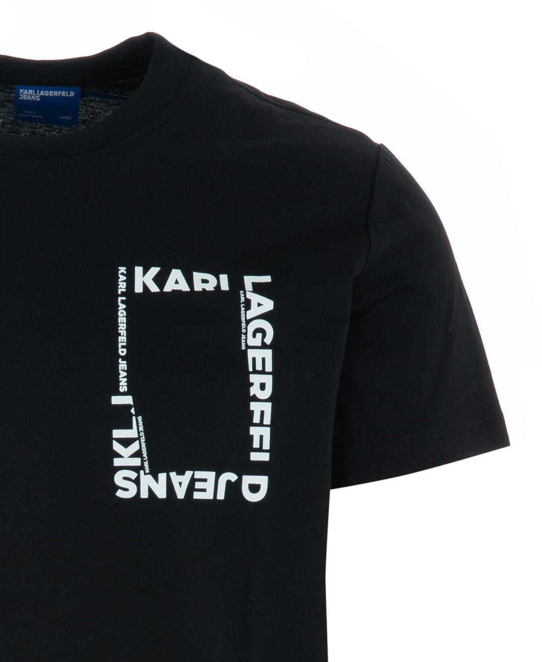 Karl Lagerfeld Slim Frame Logo Men's T-shirt | Black
